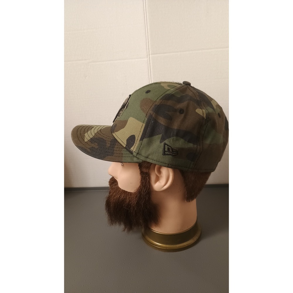 New Era Minnesota Vikings Hat Mens 7 1/2 Green Camo Excellent 59FIFTY Fitted Cap - Picture 6 of 8